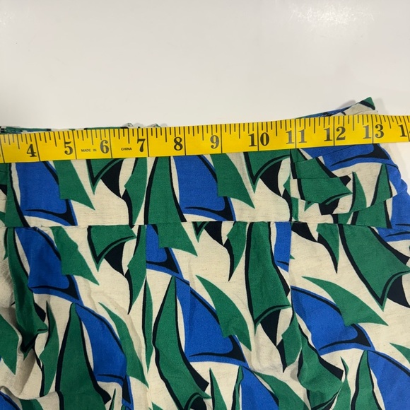 Zara High Waist Blue and Green Shorts Sz XS - Picture 4 of 12